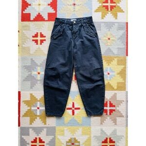 Free People Dark Grey Balloon Jeans